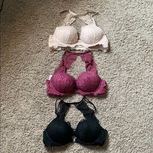 Victoria’s Secret PINK Bundle Padded Push Up Bras